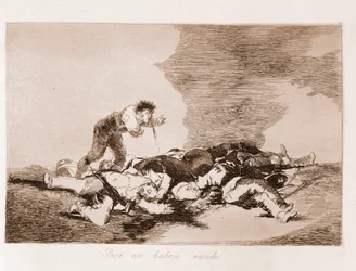 The Disasters of War: Det är därför du föddes (etsning från en förberedande teckning
