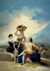 Skördemålningen av Francisco de Goya (1746-1828) 1786 Sön. 2,75x1,9 m Madrid, Pradomuseet