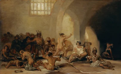 Dårhuset, ca 1794 (olja på pannå)