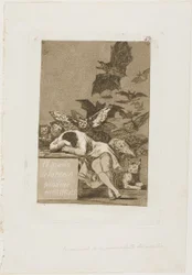 The Sleep of Reason Produces Monsters, tallrik 43 från Los Caprichos
