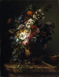 Vas med blommor