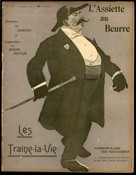 Omslag till "" The Butter Plate"", nummer 166, Satirique en Colors