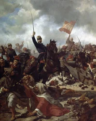 General John Prim och Prats (1814-70) vid slaget vid Tetouan i
