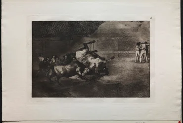 Tjurfäktningar: A Horse Thrown by the Bull