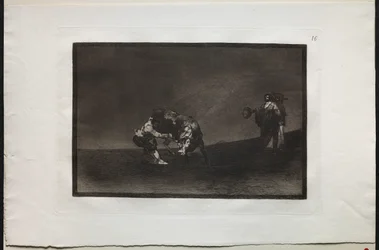 Tjurfäktningar: Samme man kastar en tjur i ringen i Madrid, 1876.