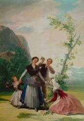 Blomsterflickorna eller våren. 1786