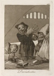 små tomtar Hobgoblins. Från Los Caprichos, 1797-1798