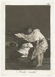 En dålig natt Mala noche (titel på objekt) Los Caprichos (serietitel)