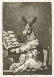 Som sin farfar Asta su abuelo (titel på objekt) Los Caprichos (serietitel) Los caprichos