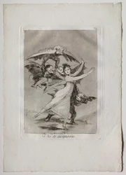 Ochenta Caprichos: Du kommer inte att fly, 1793-1798.
