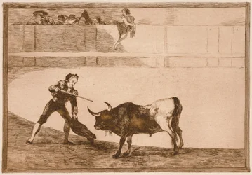 Pedro Romero: ”Killing the Halted Bull” (Pedro Romero dödar den stillastående tjuren), ur serien ”Tauromaquia”