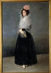 Porträtt av grevinnan Del Carpio, markisin av Solana (1757-1795) Målning av Francisco de Goya (1746-1828) 1700-talets sön. 1,81 x 1,22 m