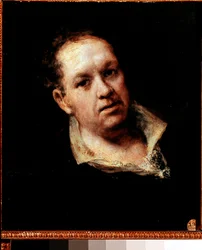 Självporträtt. Målning av Francisco de Goya (1746-1828)