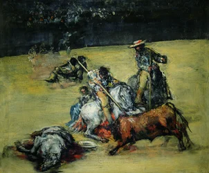 Tjurfäktningen, ca 1825