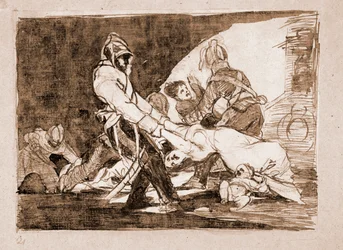 The Disasters of War: För dem inte längre (etsning från förberedande ritning