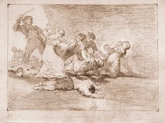 The Disasters of War: Ökänd vinst (ritning