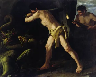 Herkules i kamp med den lerneiska hydran, omkring 1634