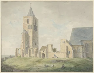 Ruinerna av kyrkan i Warmond