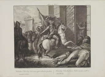 Boleslaw den modiges intåg i Kiev av Smuglewicz, Franciszek (1745-1807). Litografi, sent 1700-tal. Privat samling