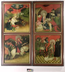 Thomasaltaret från Johanneskyrkan, Hamburg, började 1424 (tempera och olja på panel)
