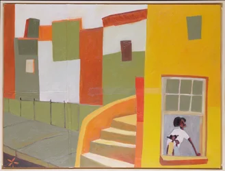 Brownstone Blues, 2000 (blandteknik på duk)