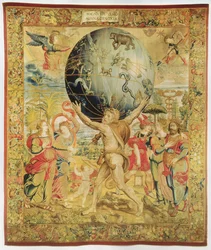 Hercules Initiating the Olympic Games, c.1450-75 (gobeläng)