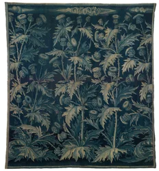 Gobeläng, Verdure med tistlar eller Les Chardons, fransk-flamländska, tillverkad ca 1500 (ull)