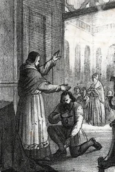 Möte mellan påven Paul III och Charles Quint på Rocca di Busseto i