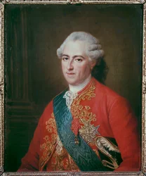 Kung Ludvig XV... (målning på duk)