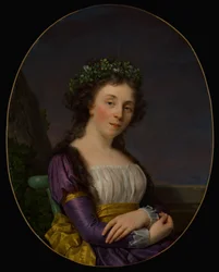 Porträtt av Marie-Louise Joubert, född Poulletier de Perigny
