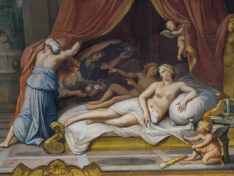 Allegorie du Feu som representerar Jupiter och Semele