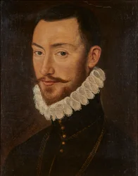 Porträtt av en adelsman (olja på panel)