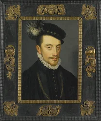 Karl III av Lorraine - Porträtt av Karl III (1543-1608), hertig av Lorraine av Clouet, Francois