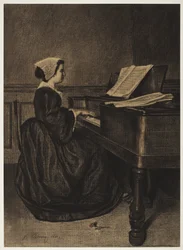 Kvinna vid Spinet