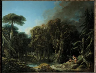Skogsmålningen av Francois Boucher (1703-1770) 1740 Sön. 1,31x1,63 m