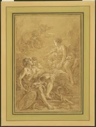 Venus beordrar Vulcan att göra vapen åt Aeneas