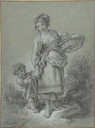 Kvinna och pojke