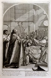 Gravyr av Francois Chauveau 1680 