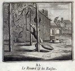 Illustration från "Fables of Jean de la Fontaine" (litho)