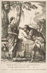Rebecca och Eliezer.