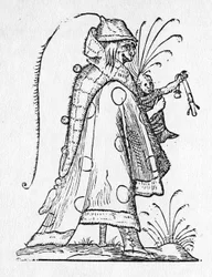 Illustration från "The Humorous Dreams of Pantagruel" av Francois Desprez, publicerad 1565