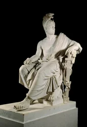 Porträtt av Lazare Louis Hoche (1768-1797), fransk revolutionsgeneral. Skulptur av Francois Dominique Aime Milhomme (1758-1823) Sön. 1,90 m Versailles, slottsmuseum