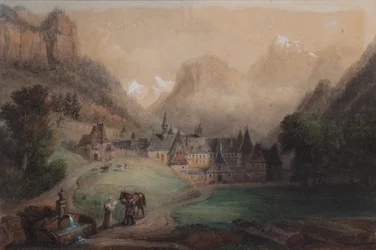 La Grande Chartreuse 1869 (Akvarell på papper)