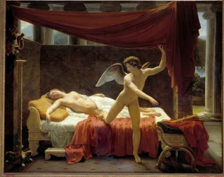 Amor och Psyke, målning av Édouard Picot (1786-1868), 1817, 2,33 x 2,91 m