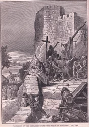 Procession av korsfararna runt Jerusalems murar 1097 e.Kr