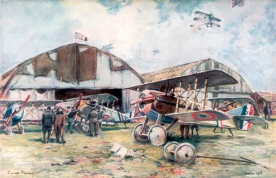 French Fighter Squadron Aerodrome, 1918, 1926.