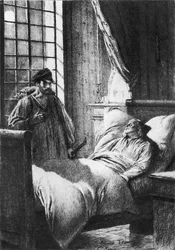 Illustration från Les Miserables av Victor Hugo (1802-85)