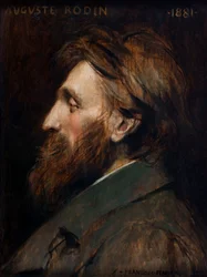 Porträtt av Auguste Rodin 1840-1917, 1881.