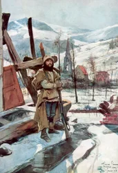 Stående vakt nära Metzeral, Alsace, januari 1916, 1926.