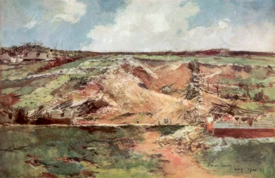 The Funnel of Carency, Artois, Frankrike, juni 1915, 1926.